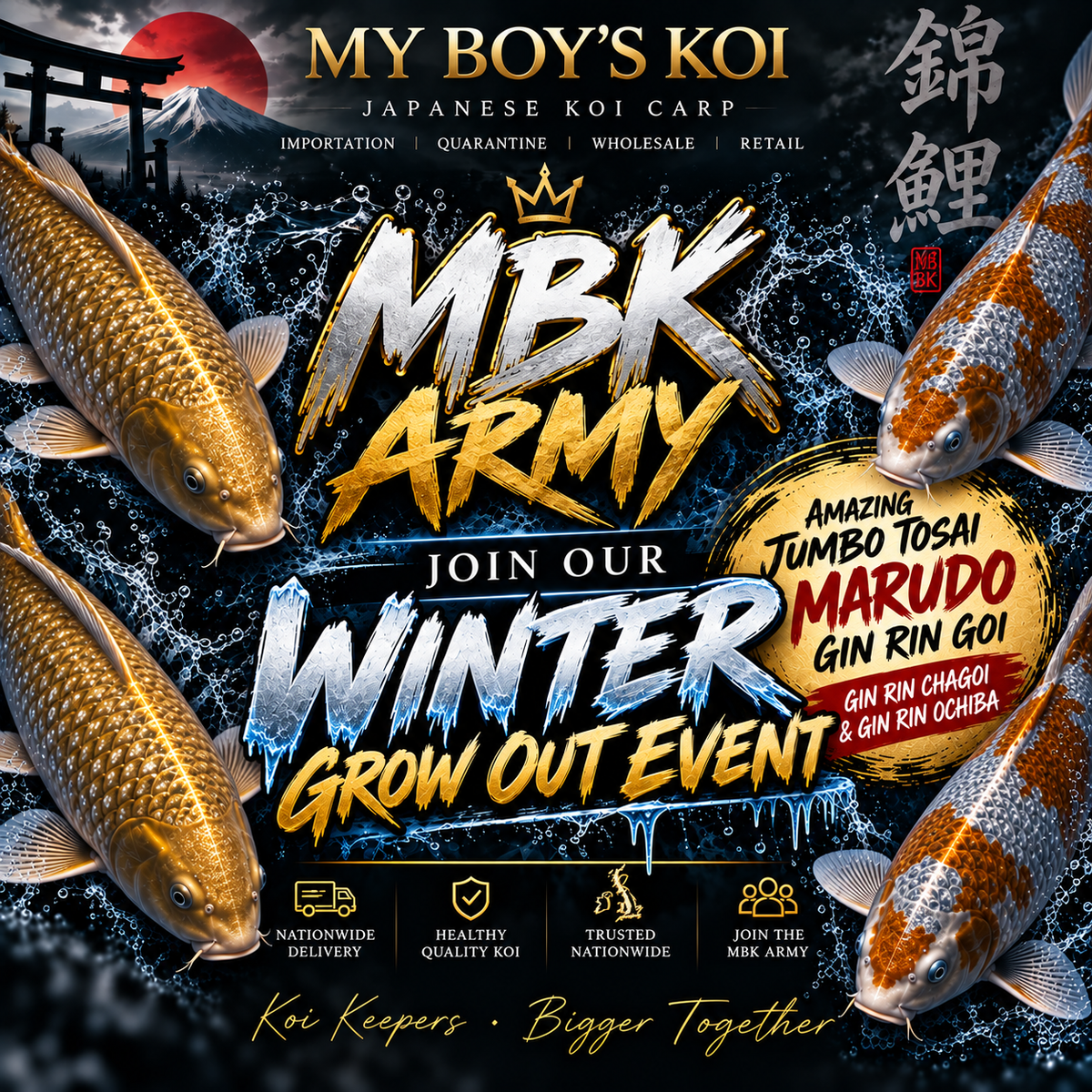 MBK Winter Goi Grow out challenge